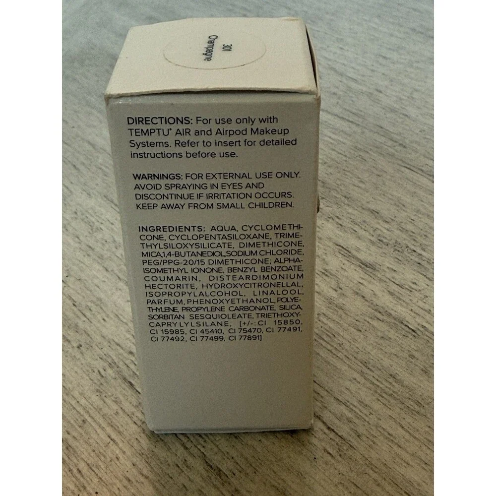 Temptu AirPod Highlighter 8.2ml 0.28 FL. OZ. Shade “301 Champagne” New In Box